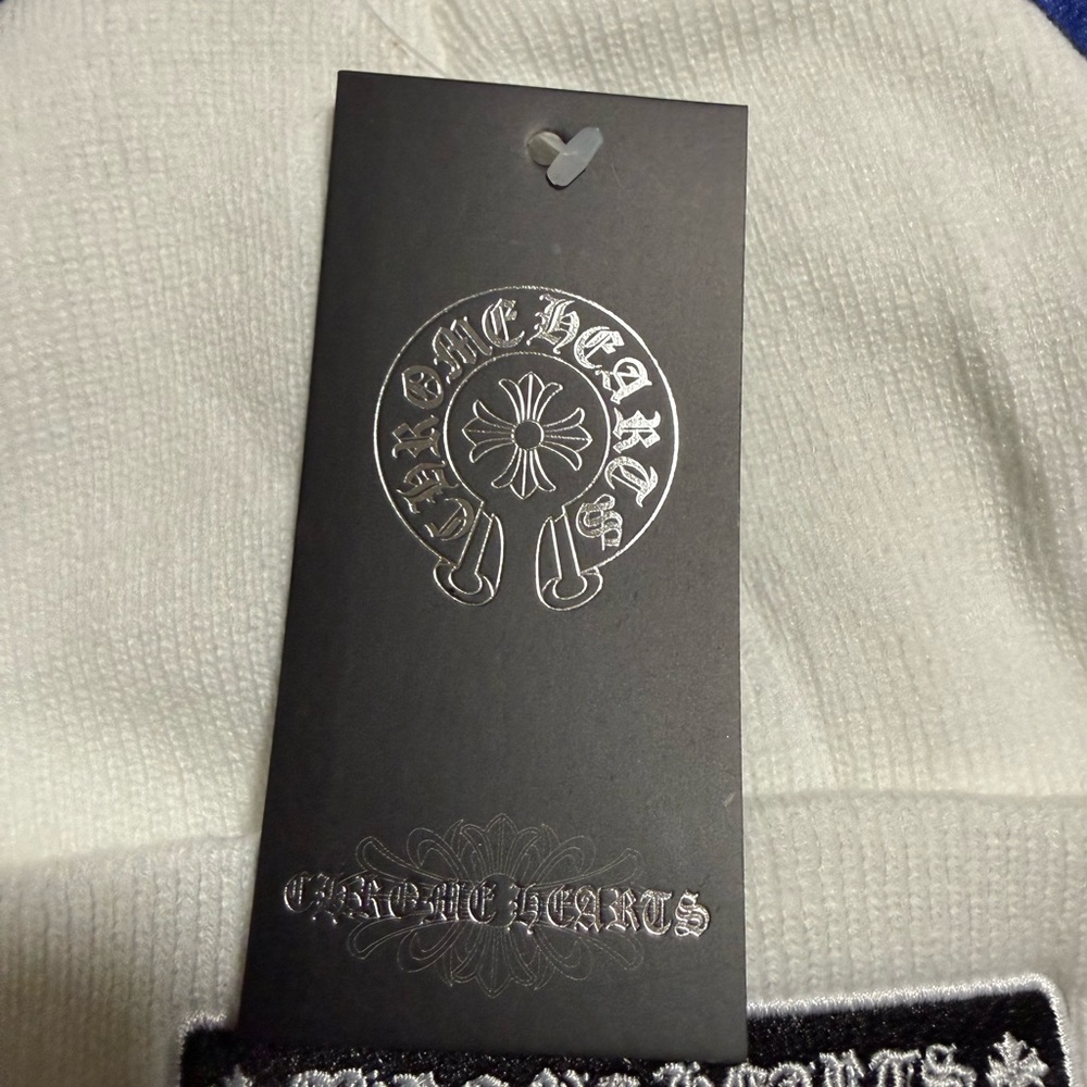 Chrome Hearts Ivory Knit Hat - Picture 2 of 4
